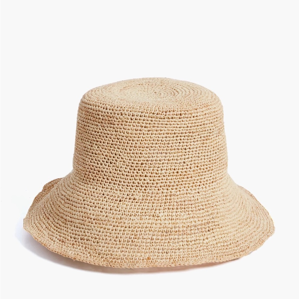 Hat Attack Natural Chic Crochet Bucket Hat